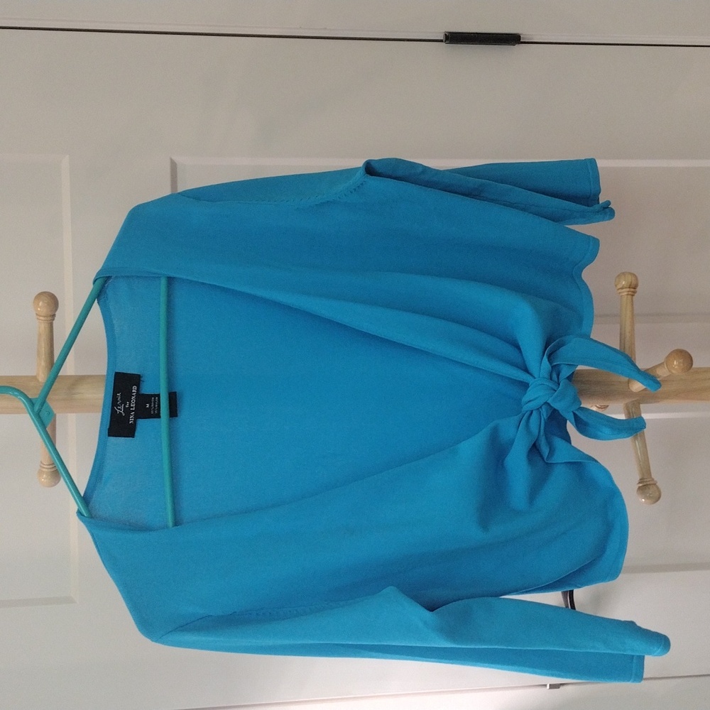 Turquoise knit Shrug size M